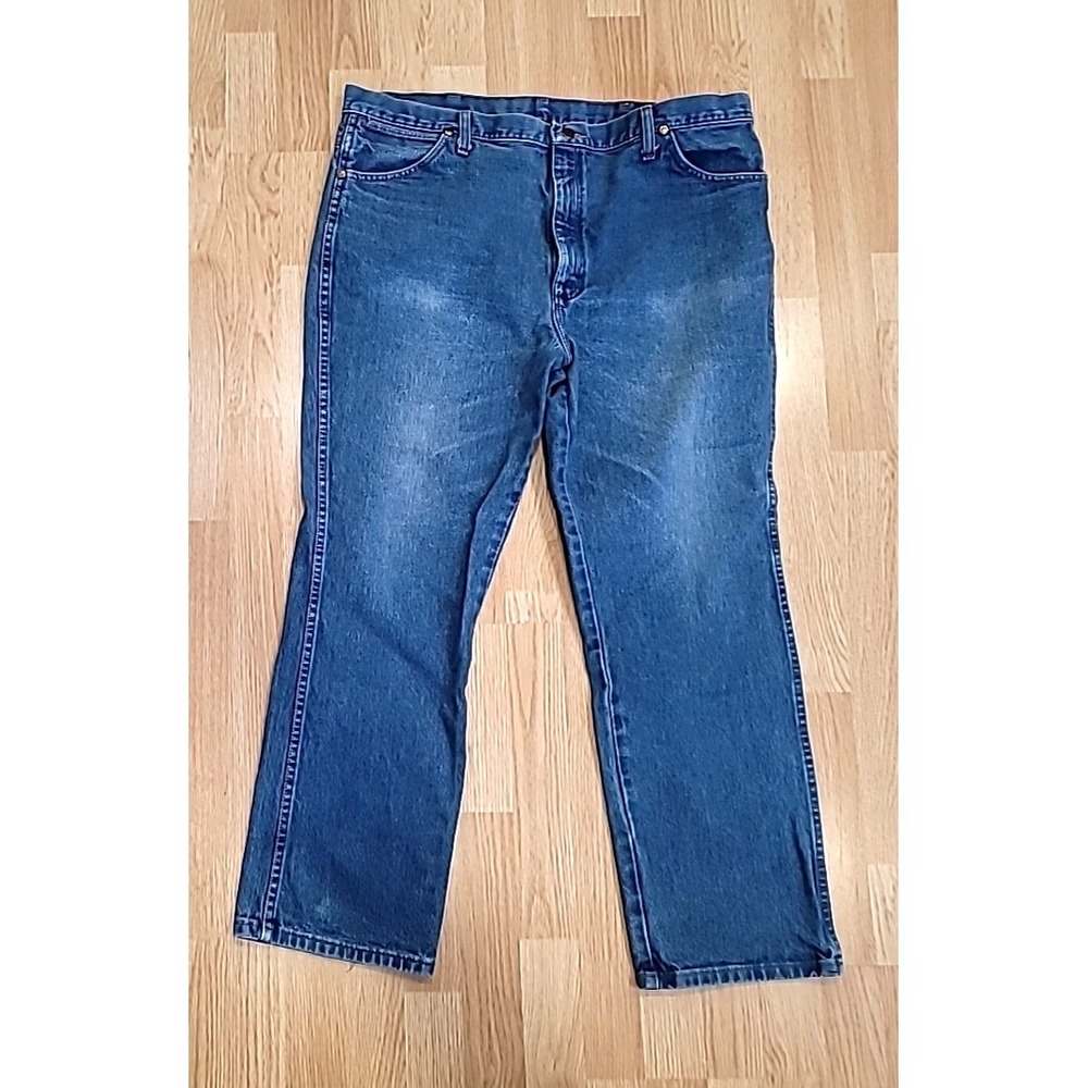 Mens 40x30 Wrangler Jeans 936PWD-Cowboy Cut-Slimfit-Heavyweight Prewashed Indigo